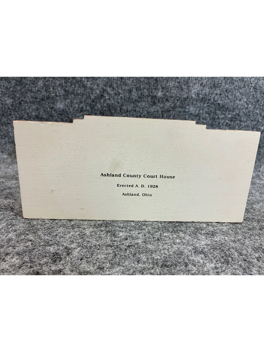 1990s Cats Meow Ashland County Court House Wooden Collectible Building